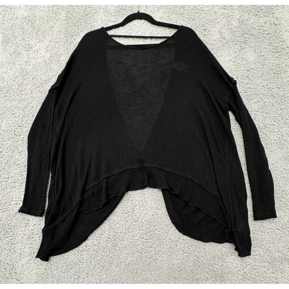 We The Free Tops - We the‎ Free Black Sheer Top Boho Pheasant Baby Doll Long Sleeve Top Small